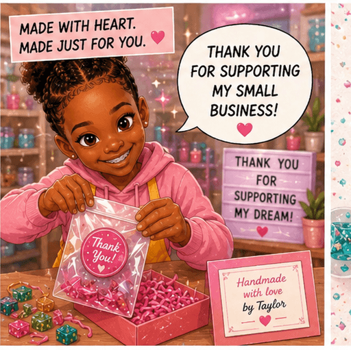 Made with heart, made just for you — thank you for supporting my small business